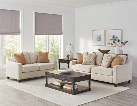Coaster Christine Cushion Back Living Room Set Beige Model 552061-S2