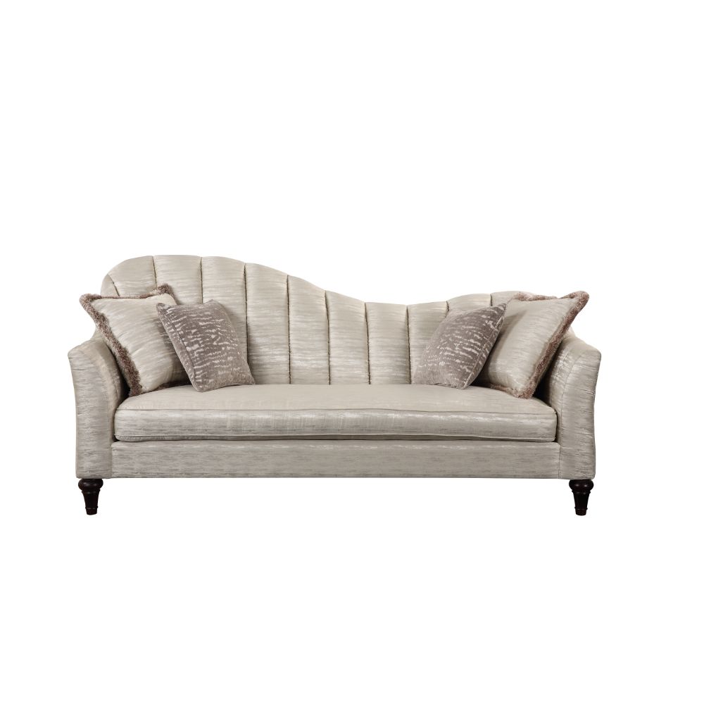 ACME Athalia Shimmering Pearl Fabric Athalia Sofa Model 55305