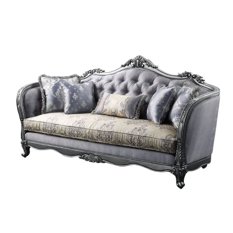 Ariadne Fabric & Platinum Sofa Model 55345 By ACME Furniture