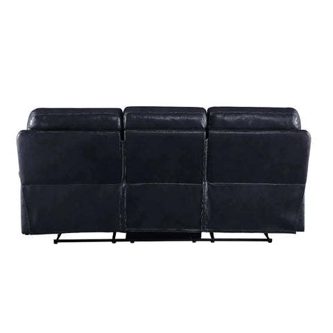 Aashi Navy Leather-Gel Match Sofa Model 55370 By ACME Furniture
