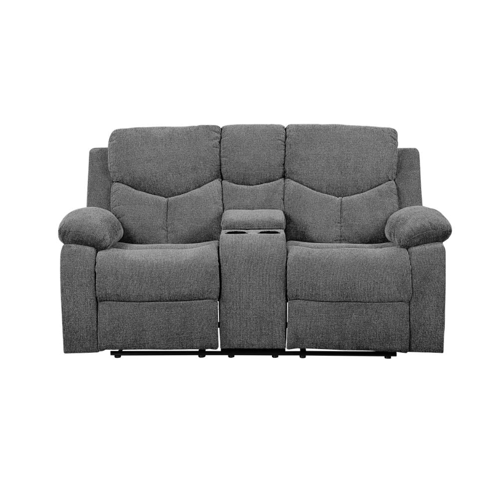 Kalen Gray Chenille Loveseat Model 55441 By ACME Furniture