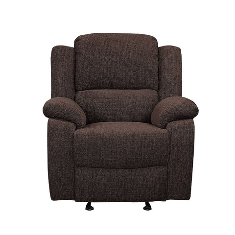 Madden Brown Chenille Glider Recliner Model 55447 By ACME Furniture