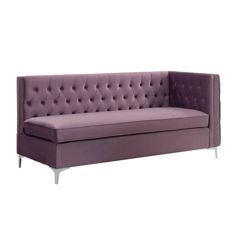 Rhett Lavender Velvet Sectional Sofa Model 55500 By ACME Furniture