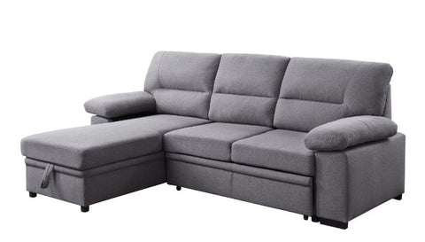 ACME Nazli Gray Fabric Nazli Sectional Sofa Model 55525