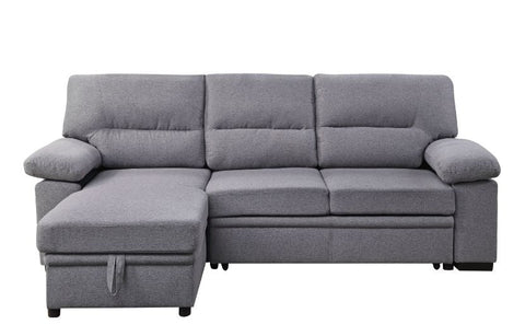 ACME Nazli Gray Fabric Nazli Sectional Sofa Model 55525