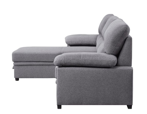 ACME Nazli Gray Fabric Nazli Sectional Sofa Model 55525