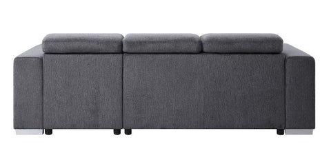 ACME Natalie Gray Chenille Natalie Sectional Sofa Model 55530