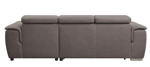 ACME Haruko Light Brown Fabric Haruko Sectional Sofa Model 55535