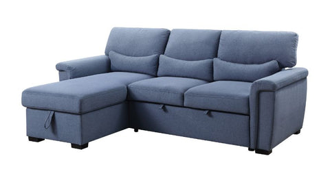 ACME Haruko Blue Fabric Haruko Sectional Sofa Model 55540