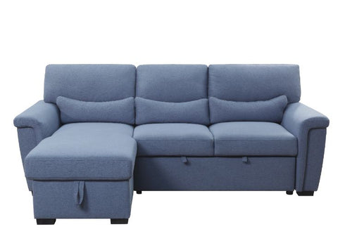 ACME Haruko Blue Fabric Haruko Sectional Sofa Model 55540