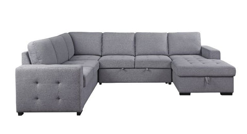 ACME Nardo Gray Fabric Nardo Sectional Sofa Model 55545