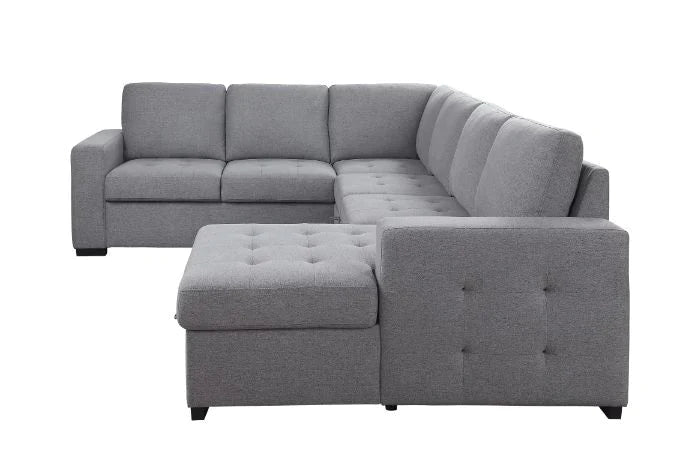 Nardo Gray Fabric Sectional Sofa Model 55545 By ACME Furniture