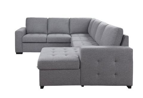 ACME Nardo Gray Fabric Nardo Sectional Sofa Model 55545