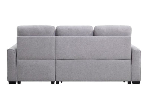 ACME Amboise Light Gray Fabric Amboise Sectional Sofa Model 55550