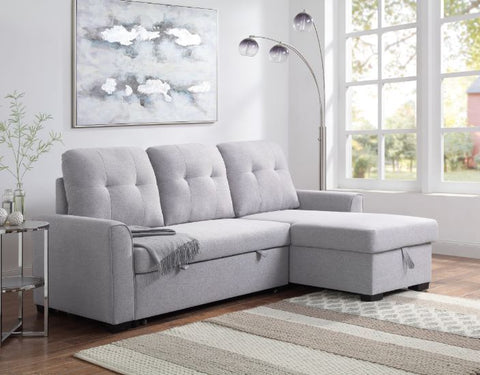 Amboise Light Gray Fabric Sectional Sofa Model 55550 By ACME Furniture