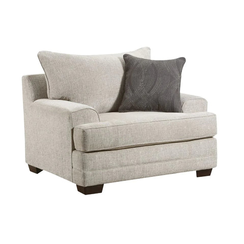 Avedia Beige/Gray Chenille Chair Model 55807 By ACME Furniture