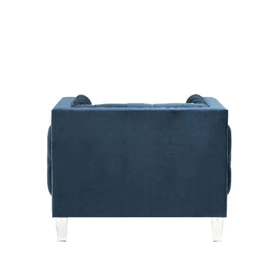 Ansario Blue Velvet Chair Model 56457 By ACME Furniture