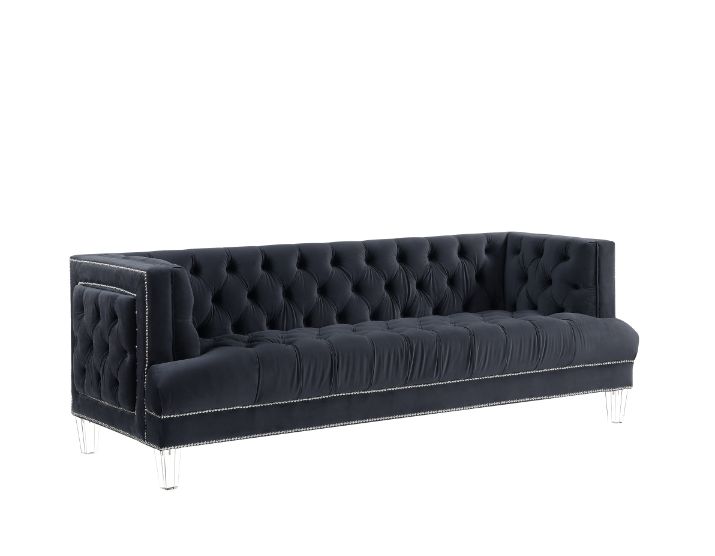 ACME Ansario Charcoal Velvet Ansario Sofa Model 56460