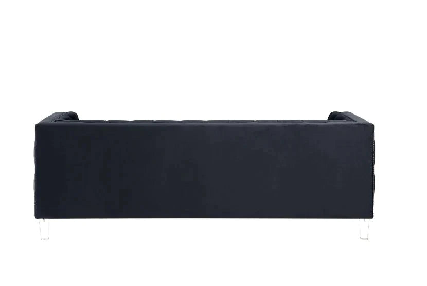 Ansario Black Velvet Sofa Model 56460 By ACME Furniture