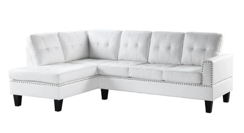 Jeimmur White PU Sectional Sofa Model 56470 By ACME Furniture