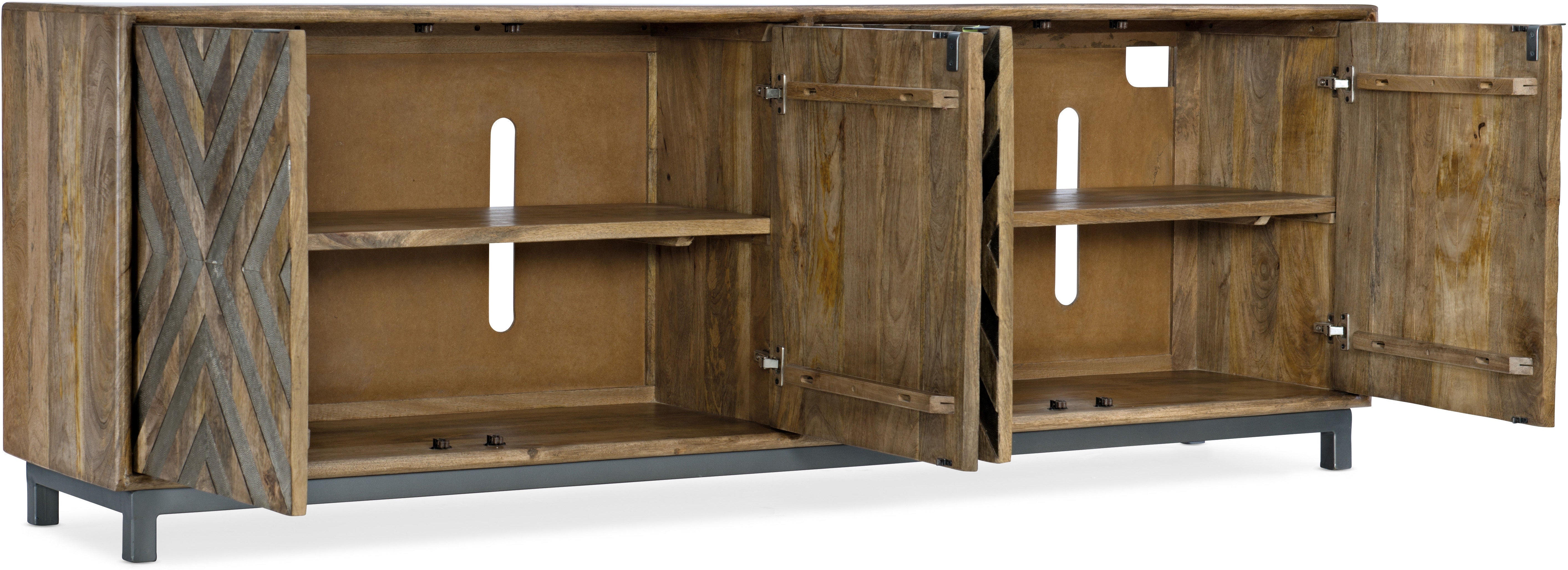 Hooker Furniture Home Entertainment Four-Door Entertainment Console