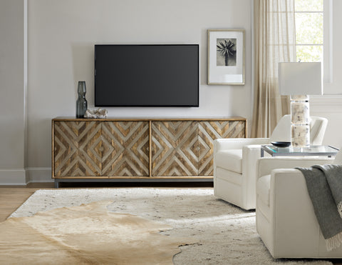 Hooker Furniture Home Entertainment Four-Door Entertainment Console