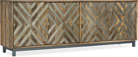 Hooker Furniture Home Entertainment Four-Door Entertainment Console