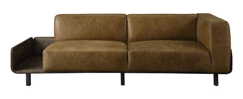 Blanca Chestnut Top Grain Leather & Rustic Oak Sofa Model 56500 By ACME Furniture