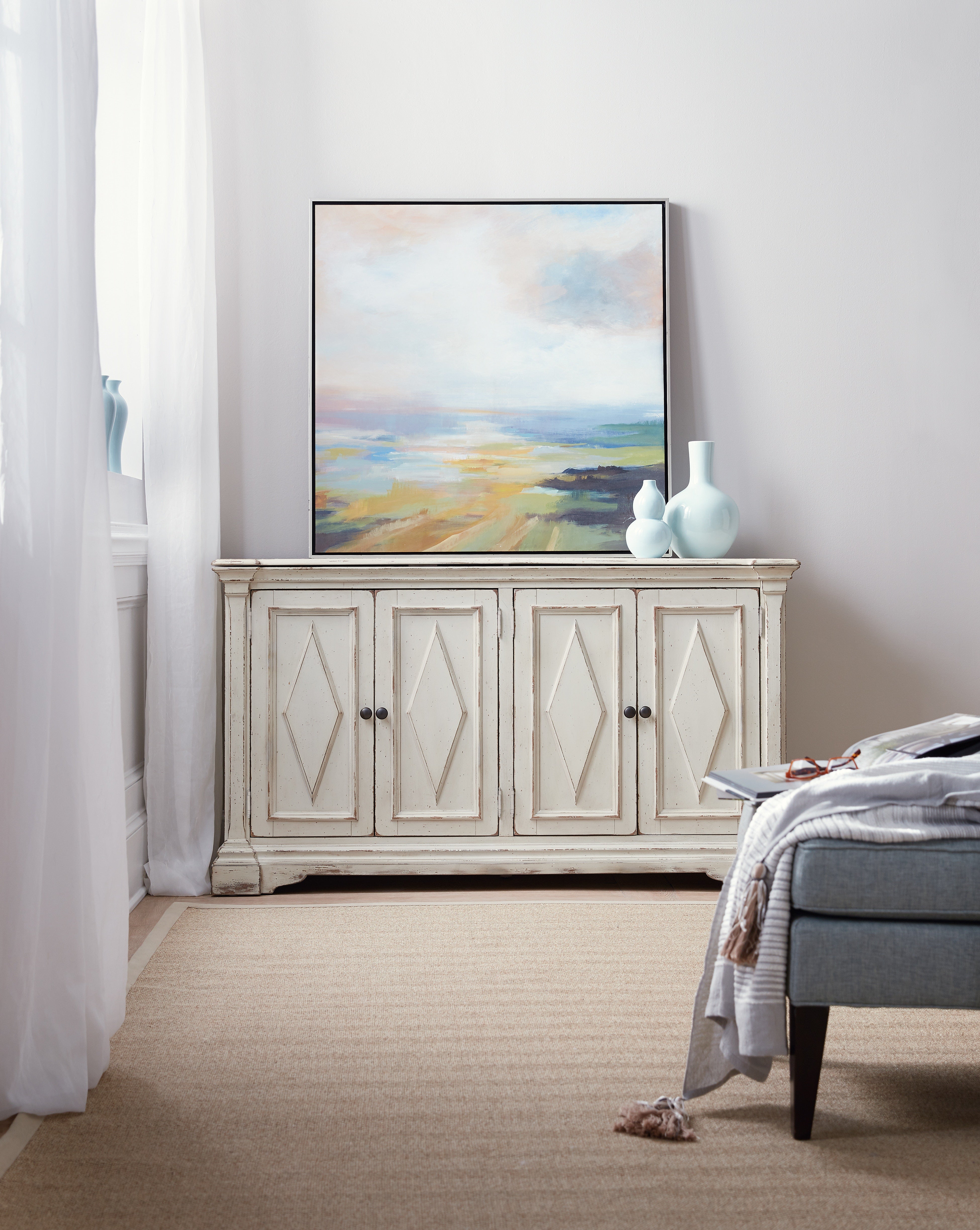 Hooker Furniture Living Room Four-Door Cabinet