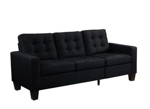 ACME Earsom Black Linen Earsom Sofa Model 56660