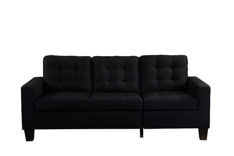 ACME Earsom Black Linen Earsom Sofa Model 56660