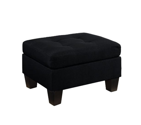 ACME Earsom Black Linen Earsom Sofa Model 56660