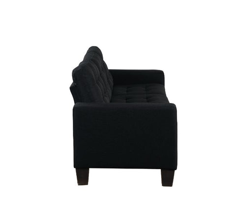 ACME Earsom Black Linen Earsom Sofa Model 56660