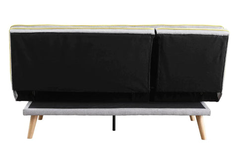Savilla Gray Linen & Oak Finish Futon Model 57164 By ACME Furniture