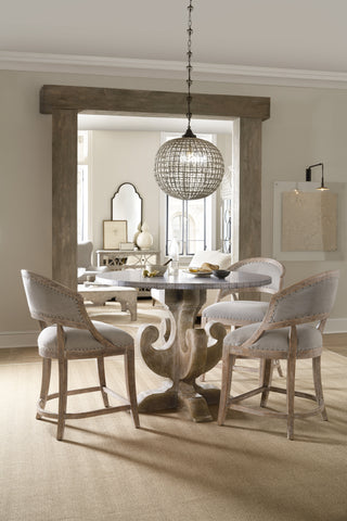 Hooker Furniture Casual Dining Boheme Garnier Barrel Back Counter Stool