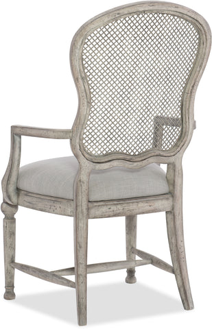 Hooker Furniture Casual Dining Boheme Gaston Metal Back Arm Chair - 2 per carton/price ea