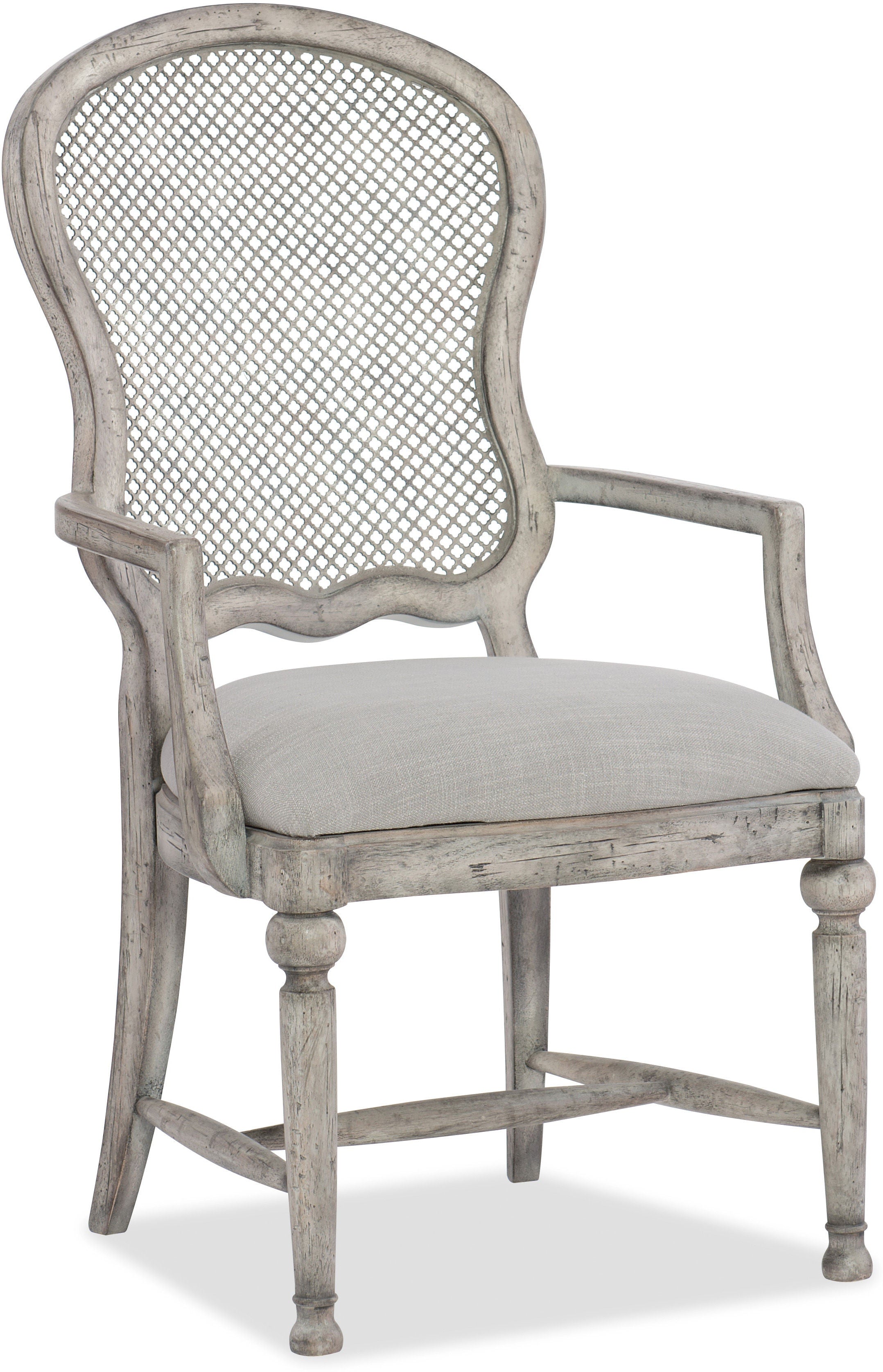 Hooker Furniture Casual Dining Boheme Gaston Metal Back Arm Chair - 2 per carton/price ea