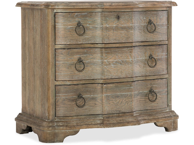 Hooker Furniture Bedroom Boheme Bastogne Three-Drawer Nightstand