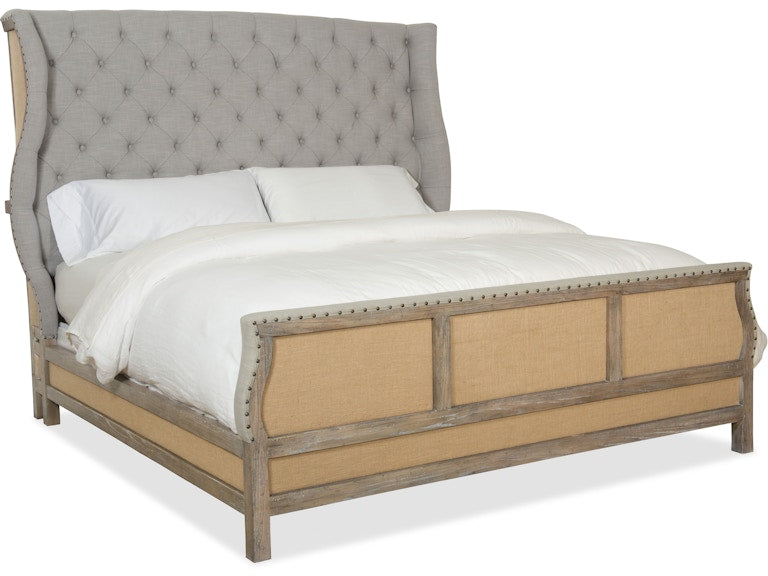 Hooker Furniture Bedroom Boheme Bon Vivant De-Constructed California King Uph Bed
