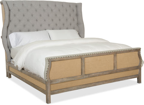 Hooker Furniture Bedroom Boheme Bon Vivant De-Constructed King Uph Bed