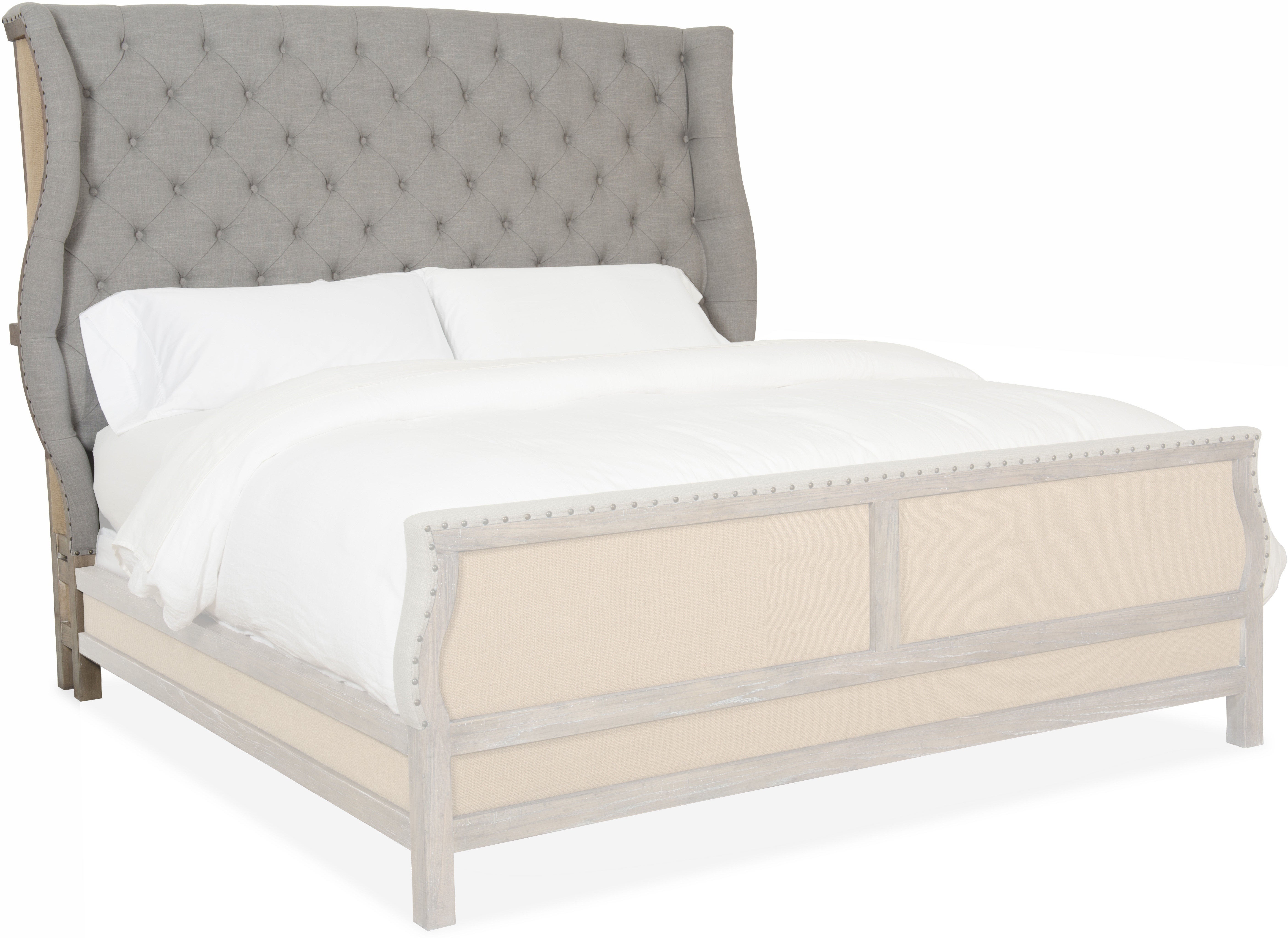 Hooker Furniture Bedroom Boheme Bon Vivant De-Constructed King Uph Bed