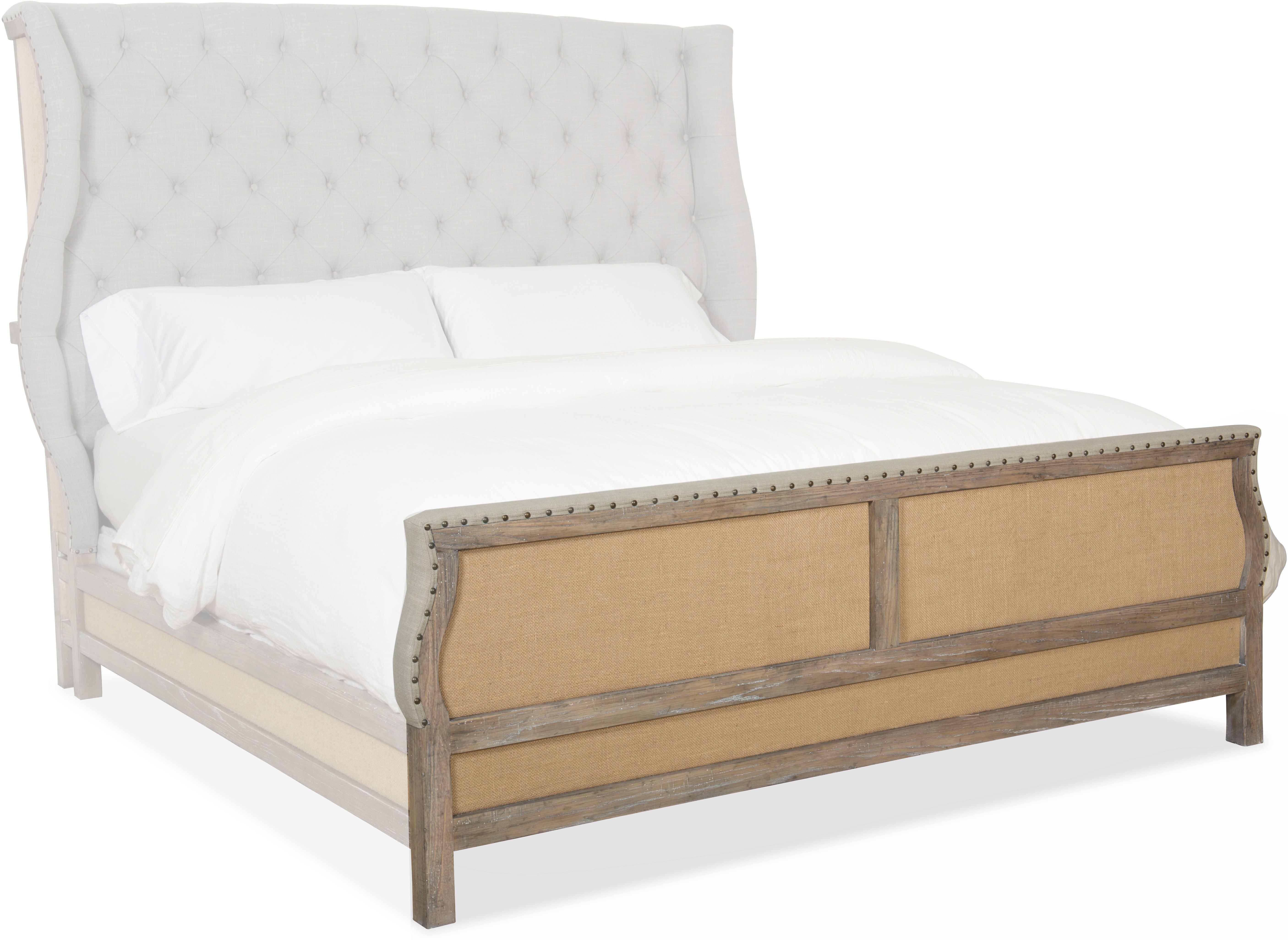 Hooker Furniture Bedroom Boheme Bon Vivant De-Constructed King Uph Bed