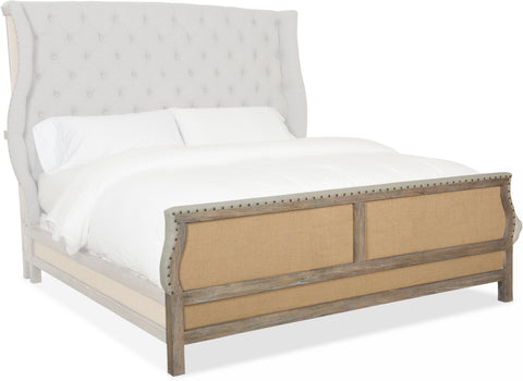 Hooker Furniture Bedroom Boheme Bon Vivant De-Constructed California King Uph Bed