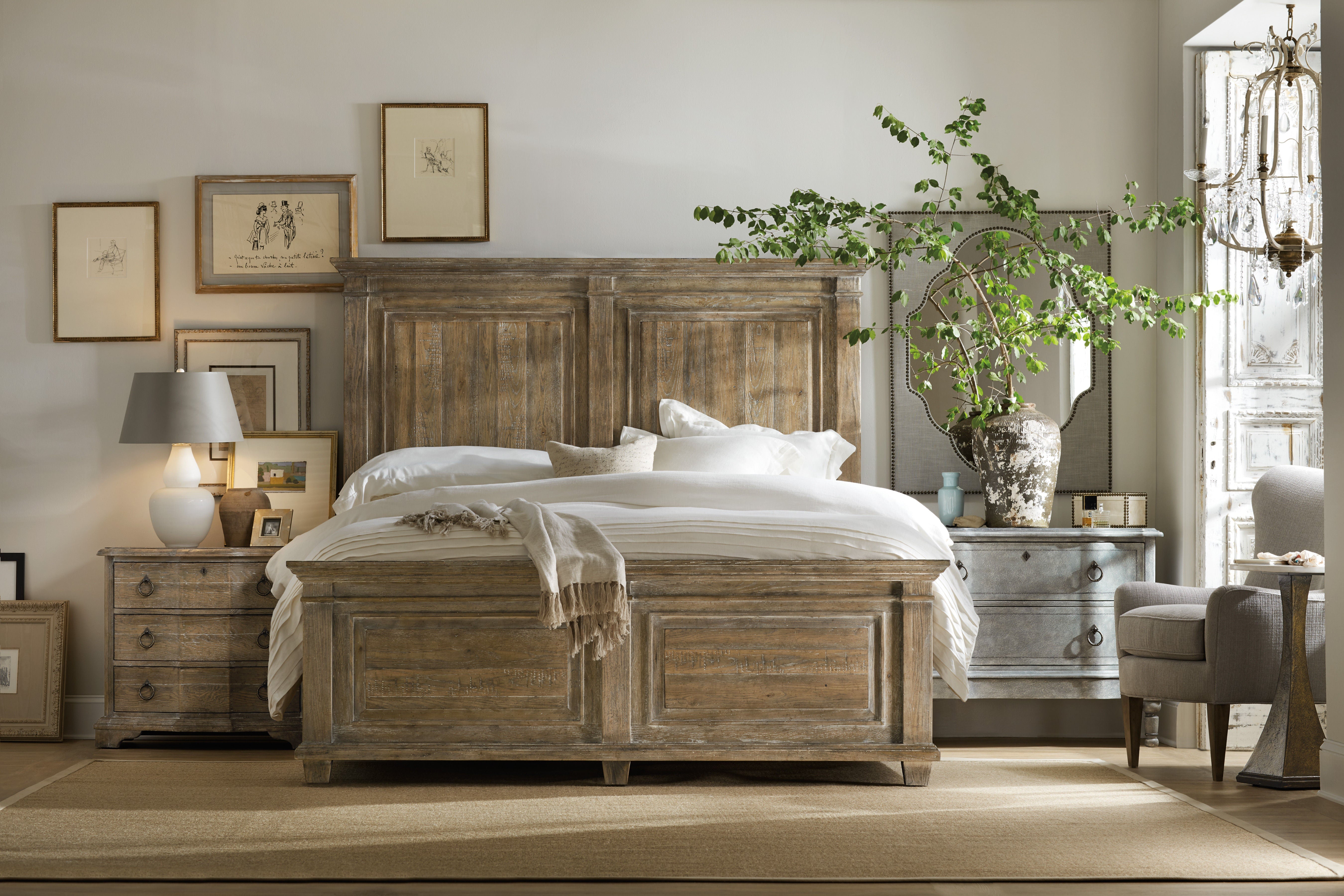 Hooker Furniture Bedroom Boheme Laurier Queen Panel Bed