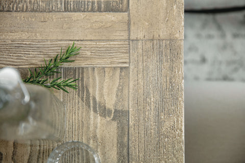 Hooker Furniture Casual Dining Ciao Bella 84in Trestle Table w/ 2-18in Leaves-Flaky White/Black