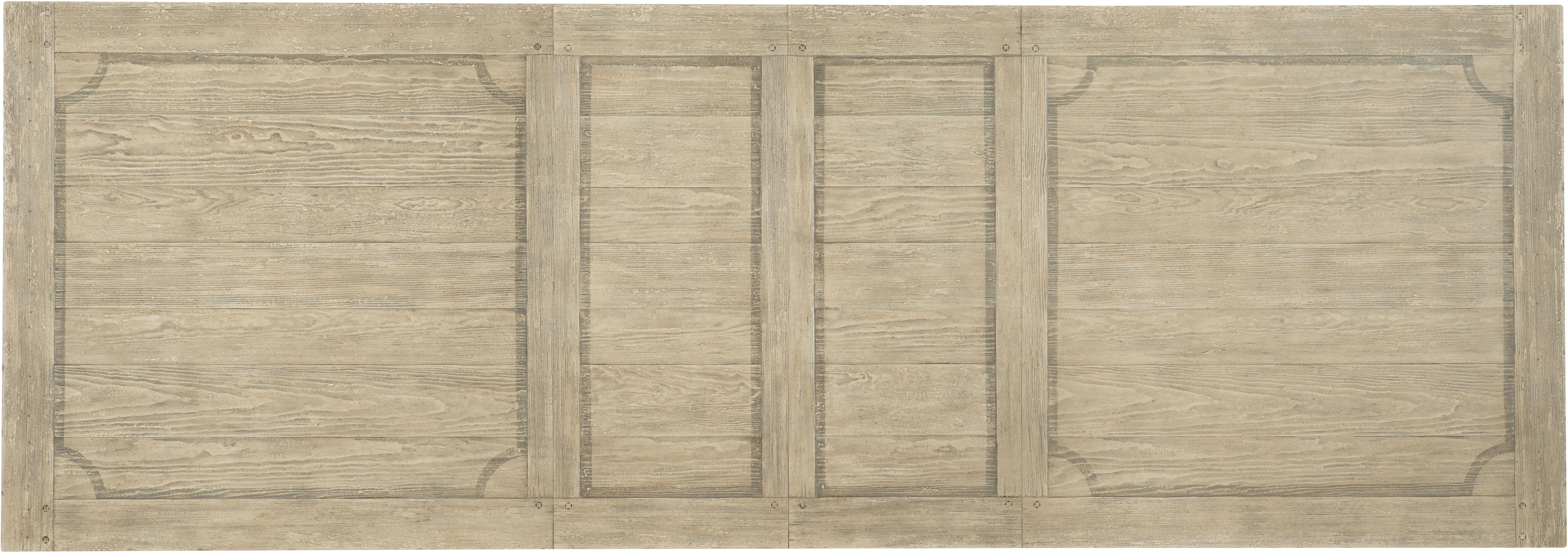 Hooker Furniture Casual Dining Ciao Bella 84in Trestle Table w/ 2-18in Leaves-Flaky White/Black