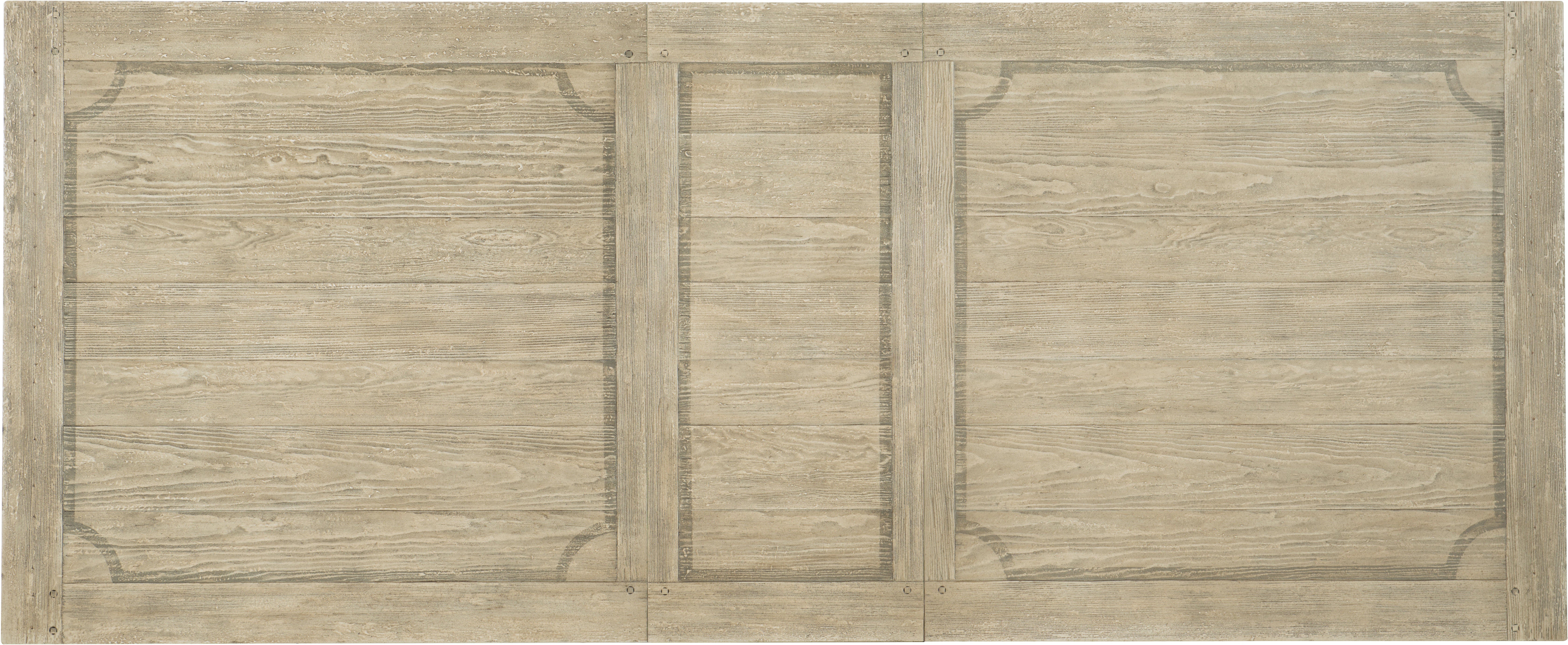 Hooker Furniture Casual Dining Ciao Bella 84in Trestle Table w/ 2-18in Leaves-Flaky White/Black