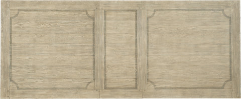 Hooker Furniture Casual Dining Ciao Bella 84in Trestle Table w/ 2-18in Leaves-Flaky White/Black