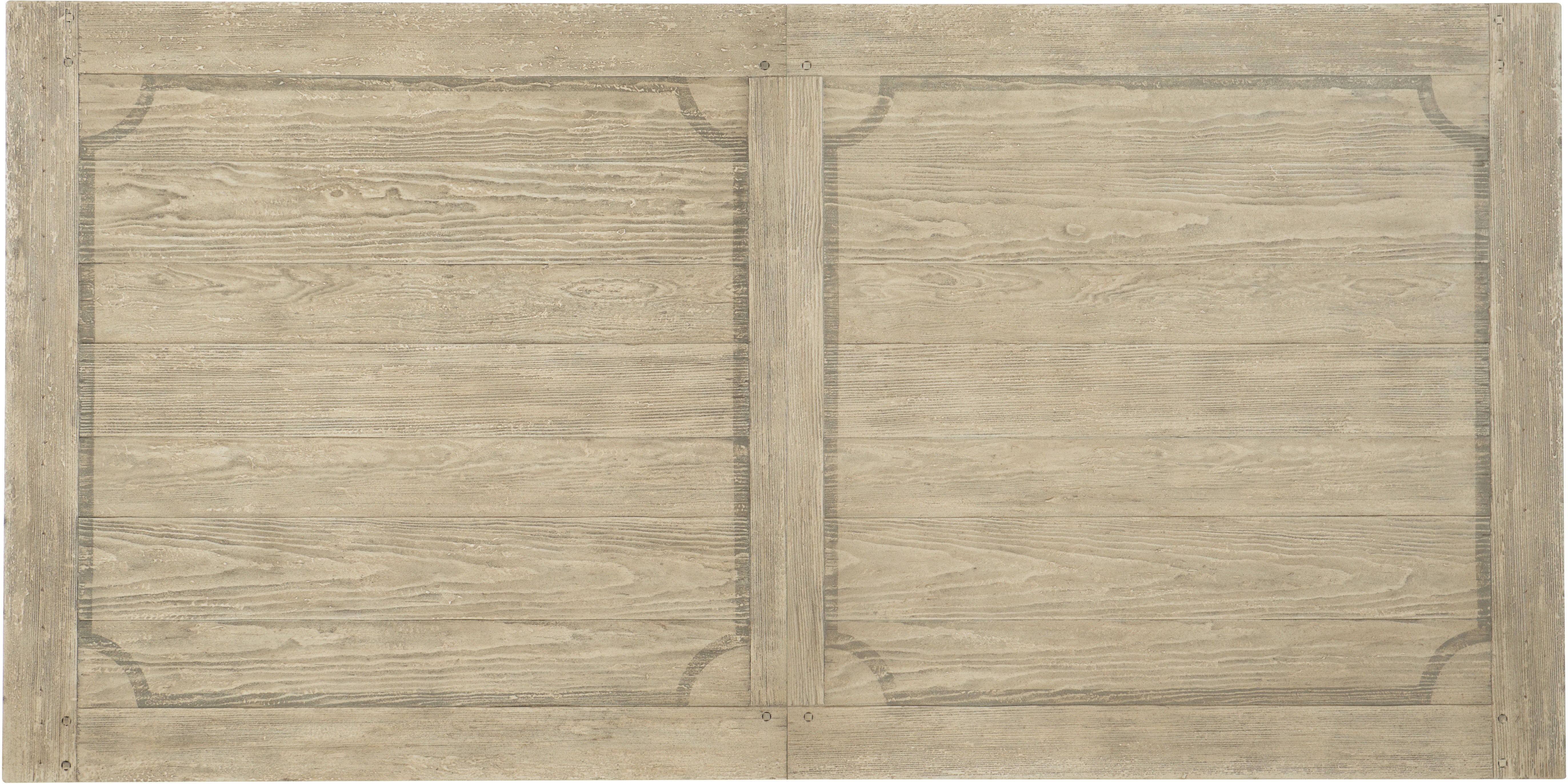 Hooker Furniture Casual Dining Ciao Bella 84in Trestle Table w/ 2-18in Leaves-Flaky White/Black