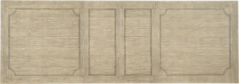 Hooker Furniture Casual Dining Ciao Bella 84in Trestle Table w/ 2-18in Leaves-Flaky White/Black